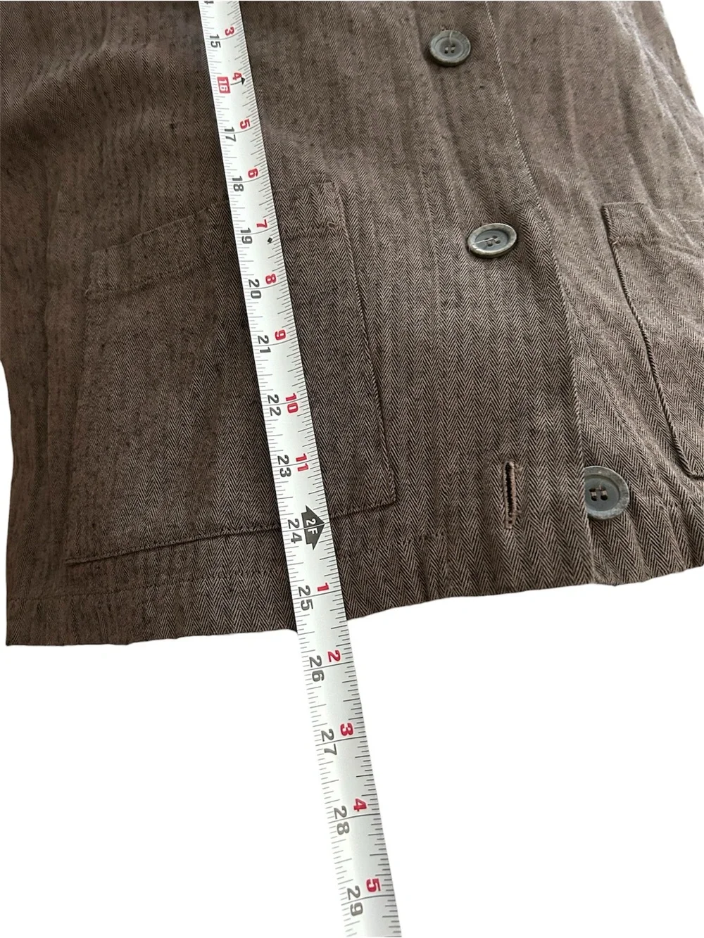 Brown and Black Habitat Herringbone Top, Large
